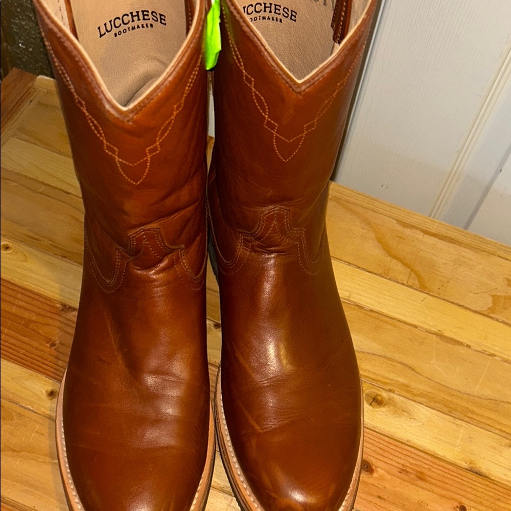 Lucchese Brown Cowboy Western Boots Classic Design